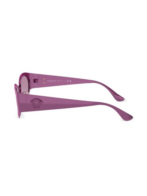 Versace Eyewear Medusa oval-frame sunglasses - Pink