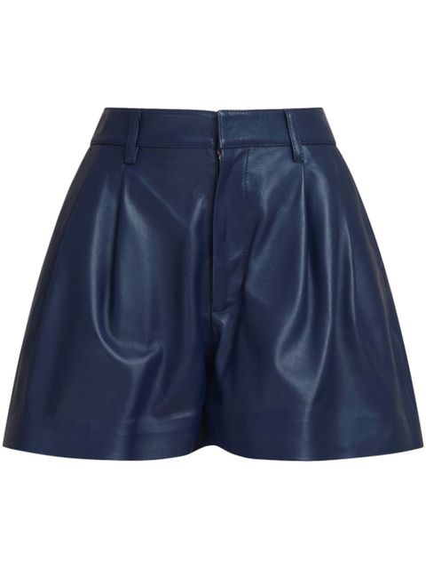 Marni leather shorts - Blue - zdjęcie produktu nr 1
