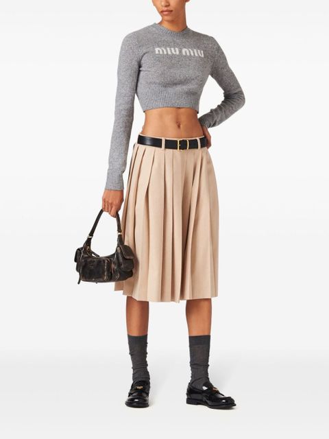 Miu Miu Wool and cashmere sweater - Grey - zdjęcie produktu nr 2