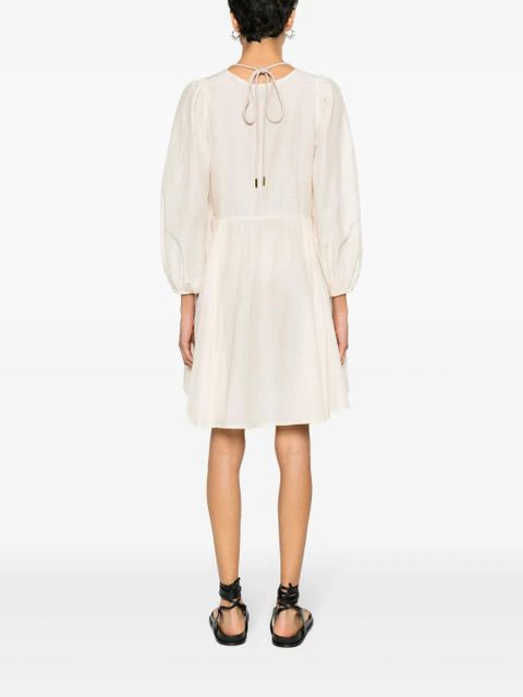 PINKO poplin mini dress - Neutrals