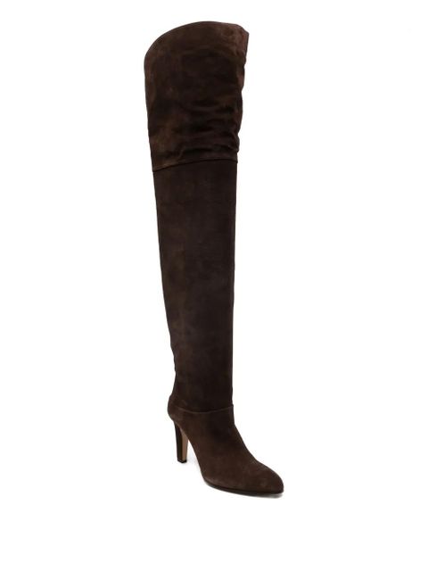 Chloé 85mm Eve suede over-the-knee boots - Brown - zdjęcie produktu nr 2