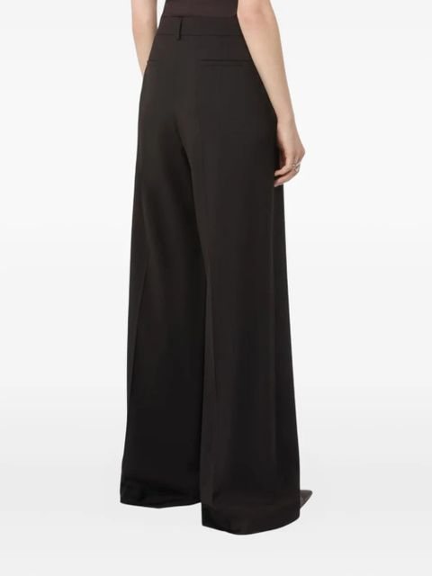 Sportmax button wool trousers - Brown