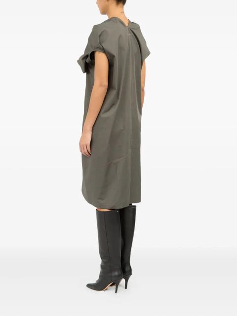 MM6 Maison Margiela draped cotton dress - Neutrals - zdjęcie produktu nr 2