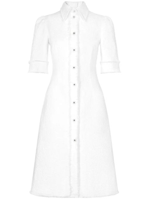 Dolce & Gabbana tweed midi shirtdress - White - zdjęcie produktu nr 1