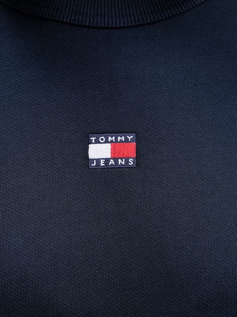 Tommy Jeans bluza bawełniana damska kolor granatowy z aplikacją DW0DW17325