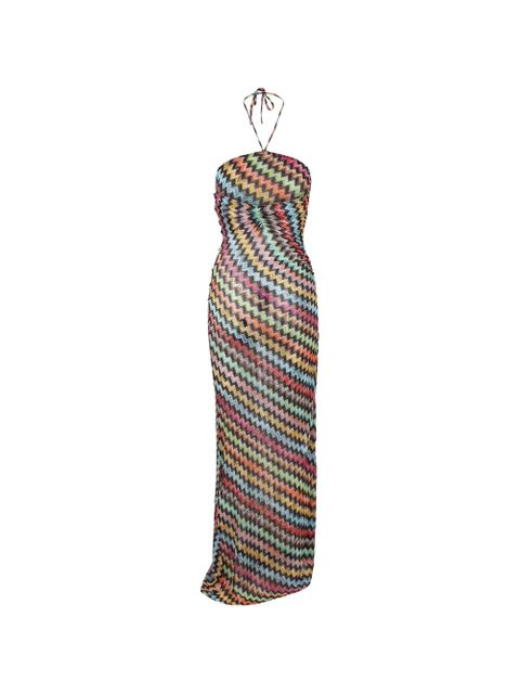 Missoni zigzag-knit halterneck cover-up - Black - zdjęcie produktu nr 2