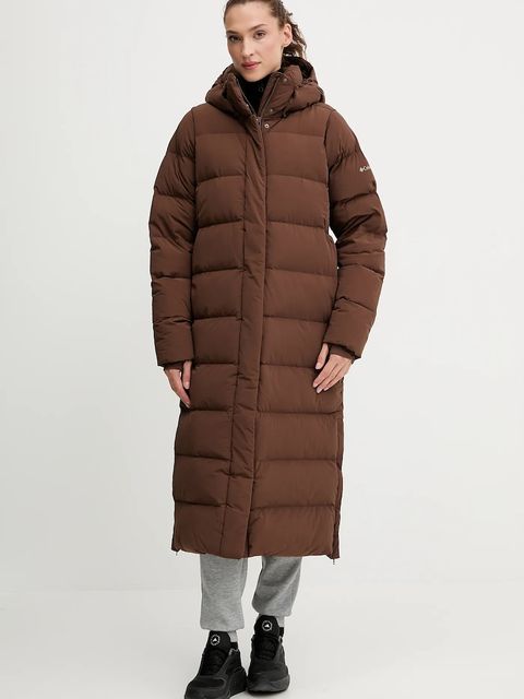 Columbia kurtka puchowa Amaze Puff kolor brązowy zimowa 2134894