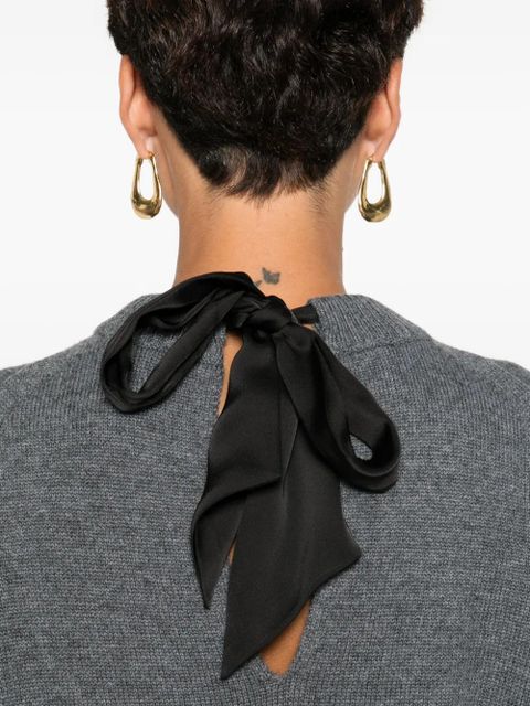 Maje pleated sweater dress - Grey