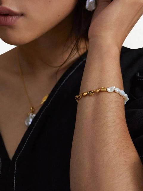 Monica Vinader x Mother of Pearl Keshi pearl bracelet - Gold - zdjęcie produktu nr 2