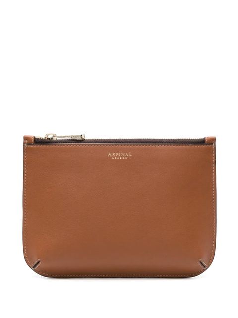 Aspinal Of London medium Ella leather pouch - Brown - zdjęcie produktu nr 1