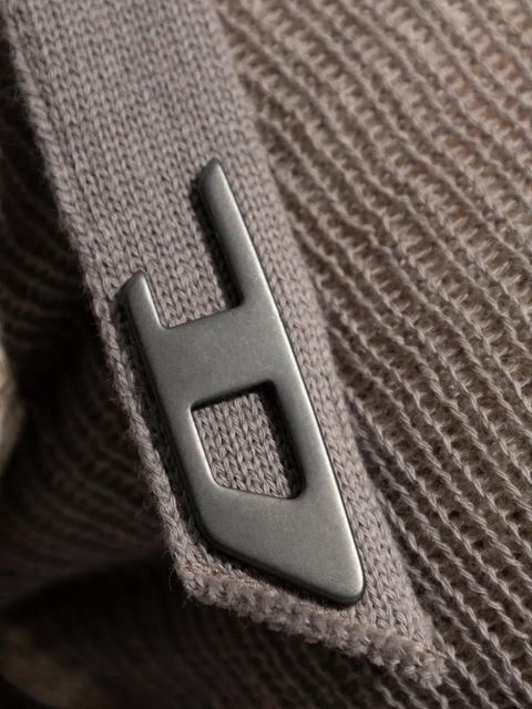 Diesel M-Dracarina frayed knitted sweater - Neutrals