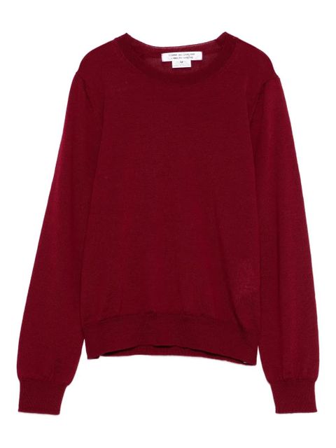 Comme Des Garçons wool crew-neck sweater - Red - zdjęcie produktu nr 1