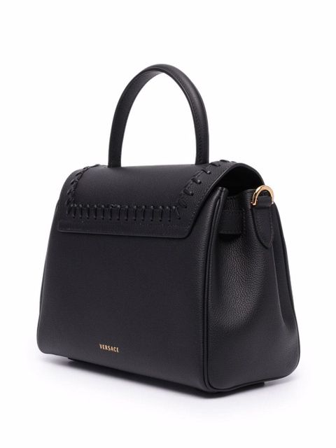 Versace Medusa-head plaque tote bag - Black