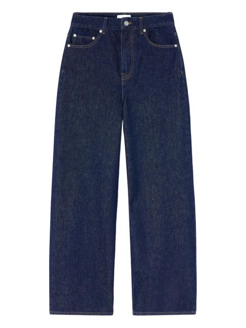 GANNI logo-patch jeans - Blue - zdjęcie produktu nr 1
