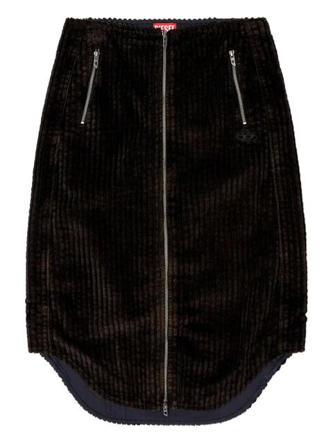 Diesel O-Llipop corduroy skirt - Black - zdjęcie produktu nr 1