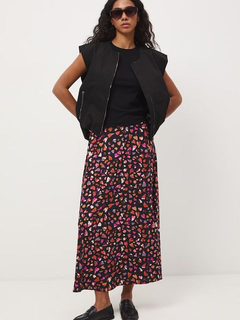 Medicine spódnica z rozcięciem z wiskozy - zdjęcie produktu nr 1