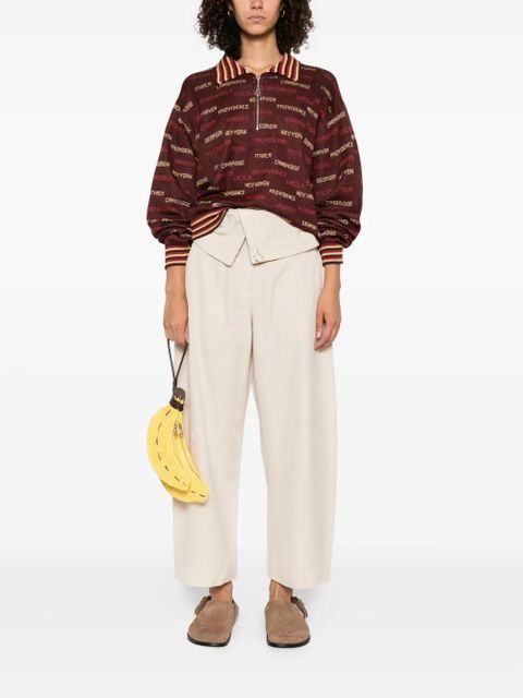 JW Anderson fold-over wide-leg trousers - Neutrals - zdjęcie produktu nr 2