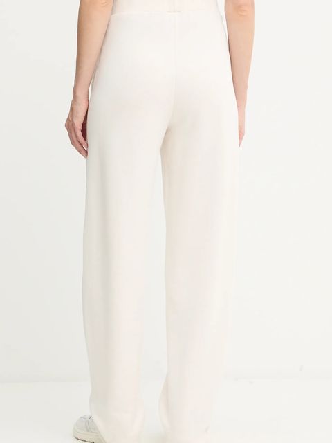 BOSS spodnie dresowe damskie kolor beżowy gładkie 50551504