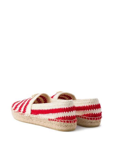 Prada striped espadrilles - Red - zdjęcie produktu nr 2