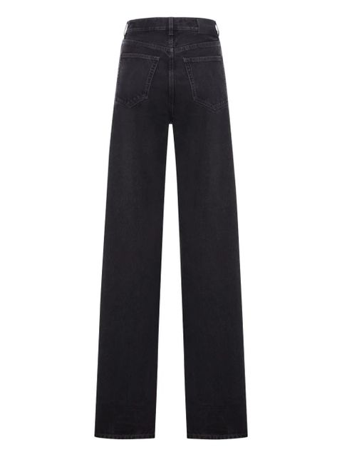 Saint Laurent V-waist wide-leg jeans - Black - zdjęcie produktu nr 2