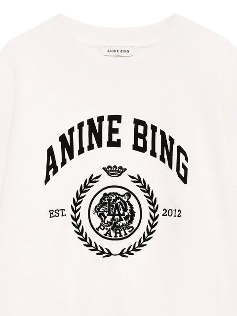 ANINE BING logo-print sweatshirt - Neutrals