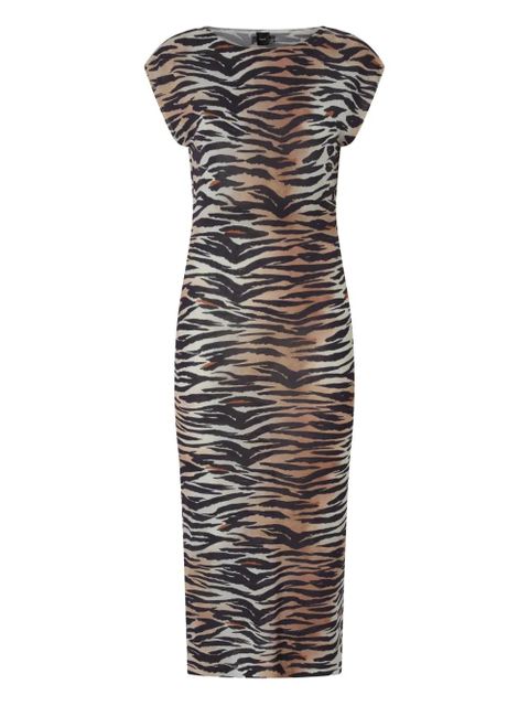 PINKO tiger-print dress - Brown - zdjęcie produktu nr 1