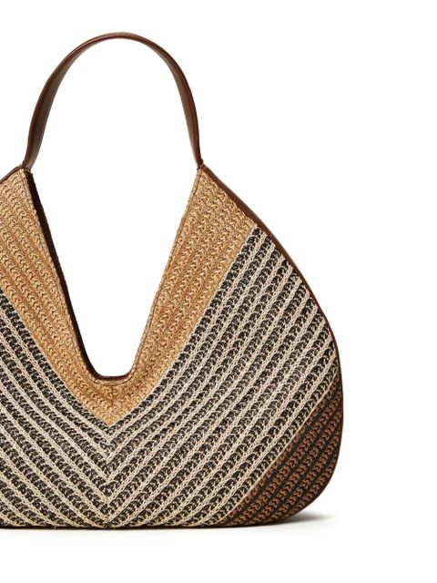 TWINSET striped tote bag - Neutrals