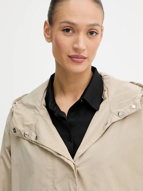 BOSS kurtka kolor zielony przejściowa oversize 50543245