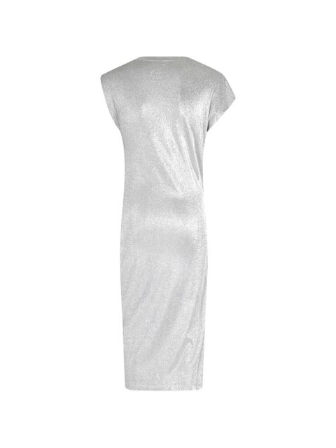 Rabanne side button midi dress - Silver - zdjęcie produktu nr 2