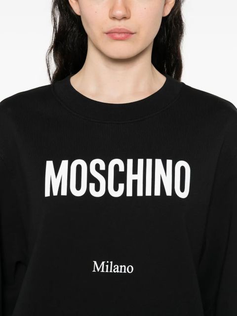 Moschino logo-print sweatshirt - Black