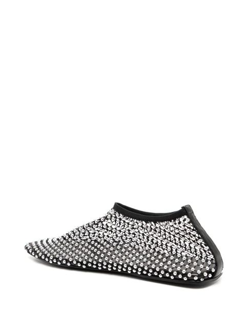 Christopher Esber Minette stud ballerina shoes - Black