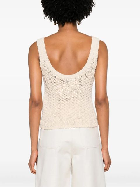 Max Mara knitted tank top - Neutrals