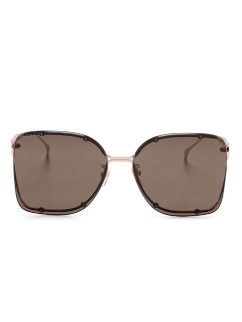 Gucci Eyewear square-frame sunglasses - Gold - zdjęcie produktu nr 1