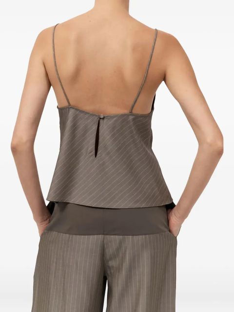 St. Agni pinstripe cami top - Grey