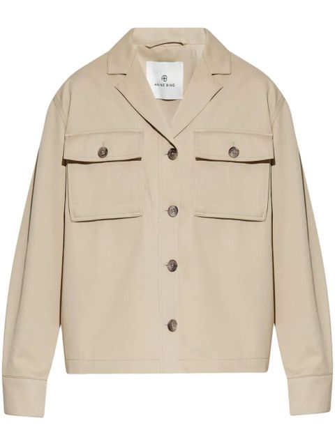 ANINE BING cotton shirt jacket - Neutrals - zdjęcie produktu nr 1