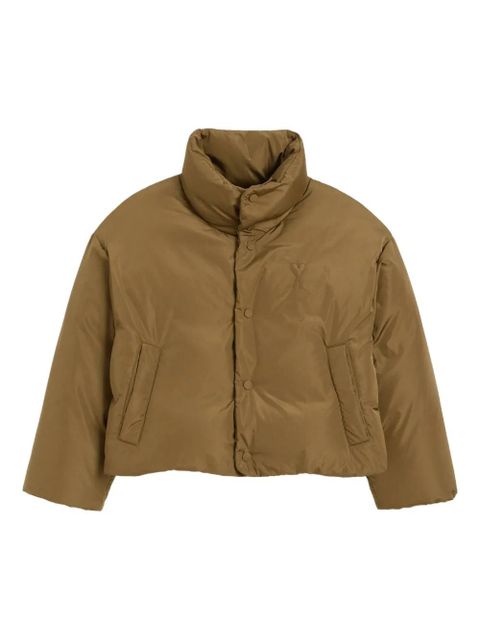 AMI Paris Ami De Coeur Taffetas jacket - Green - zdjęcie produktu nr 1