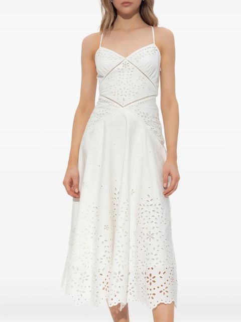 Self-Portrait cotton dress - White - zdjęcie produktu nr 2