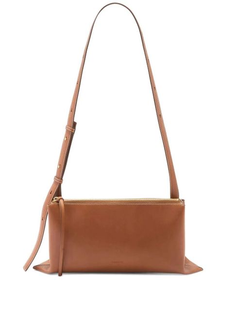 Jil Sander debossed-logo shoulder bag - Brown - zdjęcie produktu nr 1