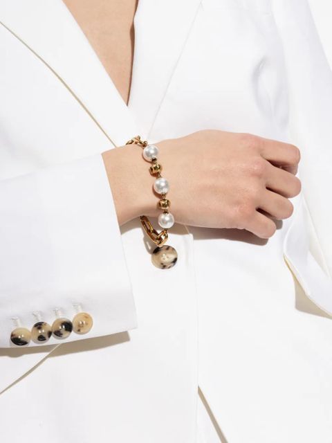 Alexander McQueen skull-detail bracelet - Gold - zdjęcie produktu nr 2