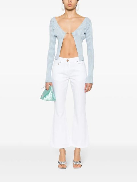 Versace Medusa '95 mid-rise flared jeans - White