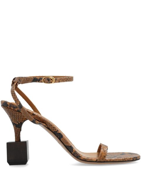 Jacquemus 105mm Les Sandals Bisou - Brown - zdjęcie produktu nr 1
