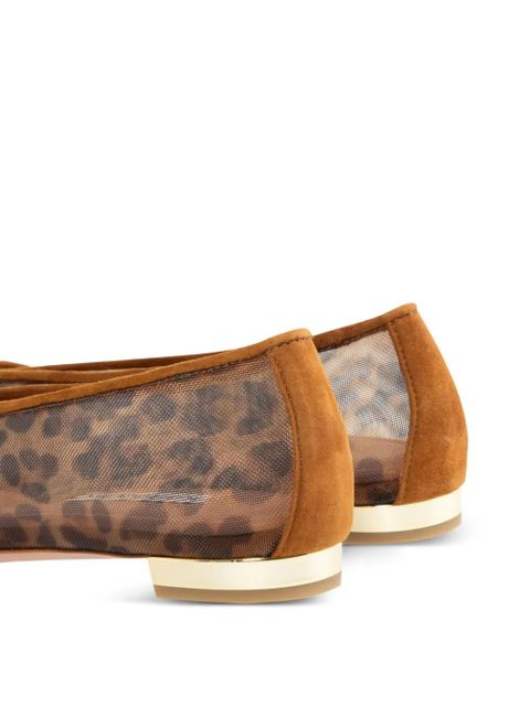 Aquazzura leopard-print flats - Brown