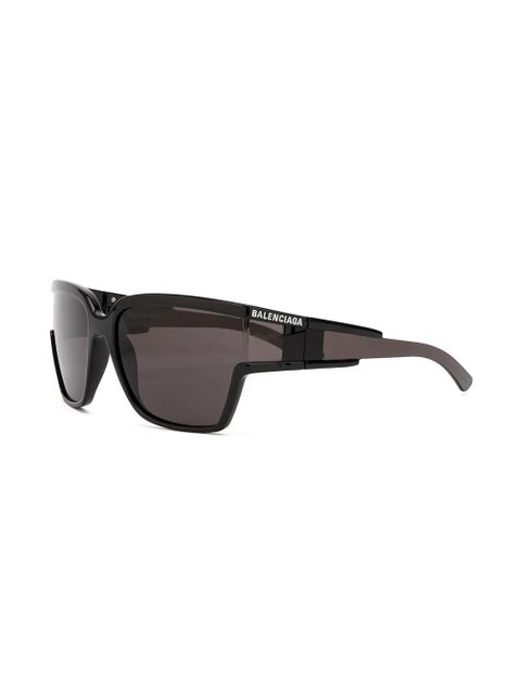 Balenciaga rectangular shaped sunglasses - Black