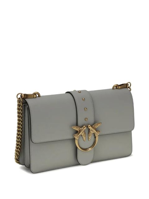 PINKO One Simply Love studded chain shoulder bag - Grey