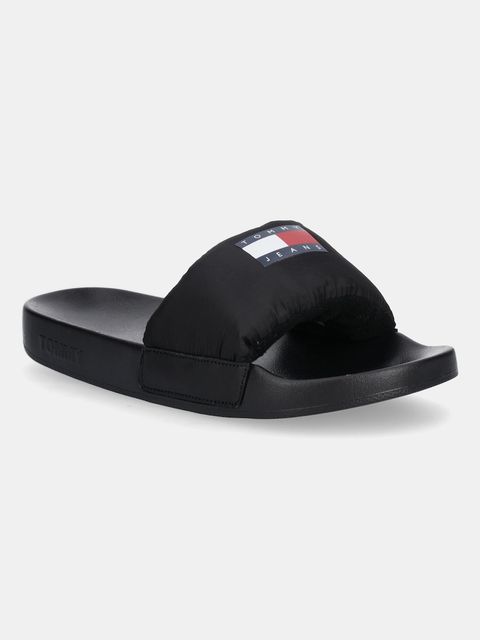 Tommy Jeans klapki TJW COMFY POOL SLIDE damskie kolor czarny EN0EN02854 - zdjęcie produktu nr 1