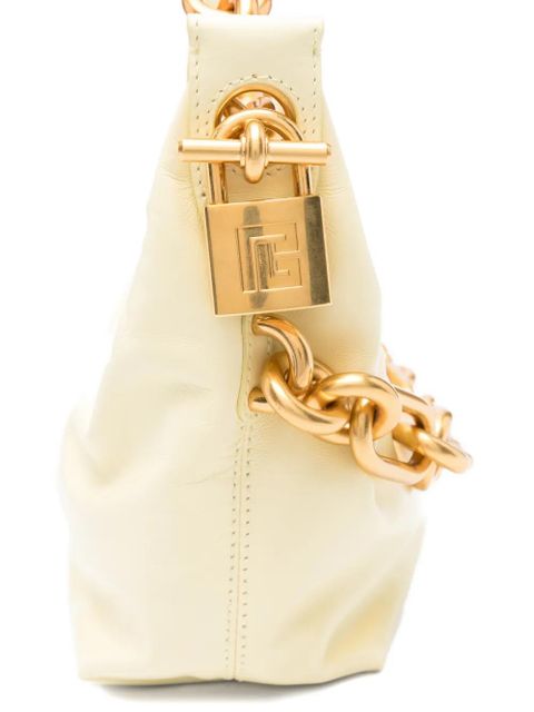 Balmain Sync chain-detail leather tote - Yellow