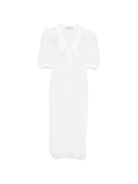 Rowen Rose polo-collar midi dress - White - zdjęcie produktu nr 1