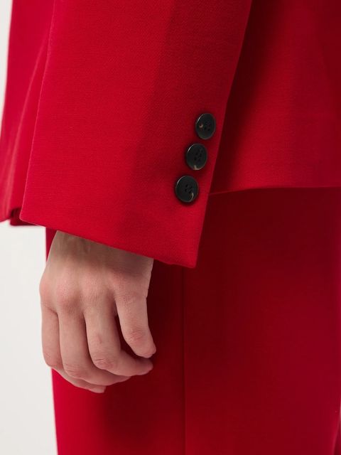 Medicine marynarka damska kolor czerwony jednorzędowa gładka