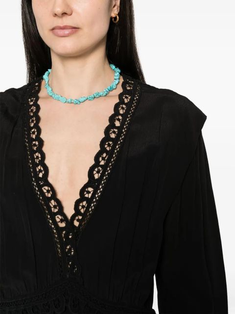 MARANT ÉTOILE Felie lace-trim dress - Black - zdjęcie produktu nr 2