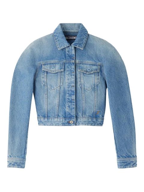 Jacquemus denim cropped jacket - Blue - zdjęcie produktu nr 1
